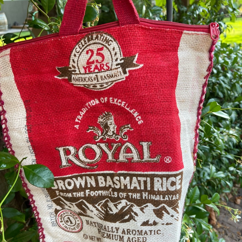 Burlap rice bag